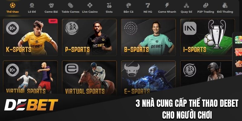 3 sảnh cung cấp kèo Thể thao cho người chơi
