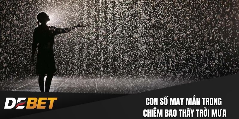 Nằm mơ thấy trời mưa và các con số may mắn nên thử