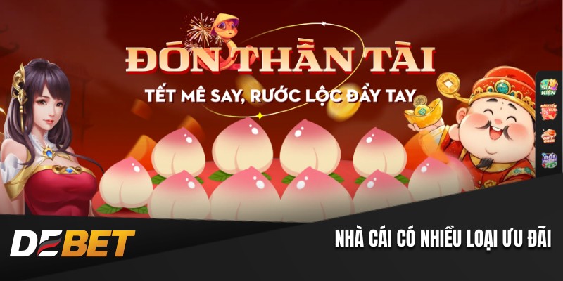 Nhà cái có nhiều loại ưu đãi