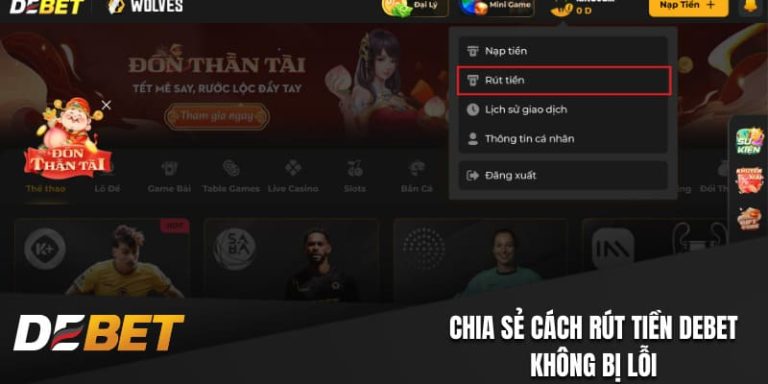 Rút tiền Debet