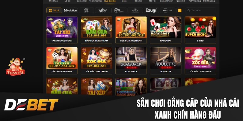 Sân chơi đẳng cấp của nhà cái xanh chín hàng đầu